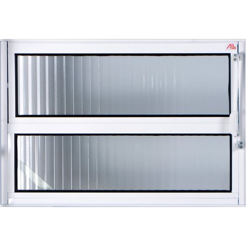 Vitro Basculante de Alumínio 0,60 x 0,40 Linha All Modular Cor Branco