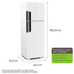 Geladeira Crm44 386 Litros Frost Free Duplex Consul Branco 220v - 5