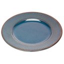 Ver imagem 3 de Jogo 4 Prato de Sobremesa Ceramica Azul Linear Rústico 20cm Lyor