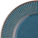 Ver imagem 4 de Jogo 4 Prato de Sobremesa Ceramica Azul Linear Rústico 20cm Lyor
