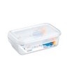 Pote com Trava Transparente 2,45l Rainha Baixo Retangular - 2