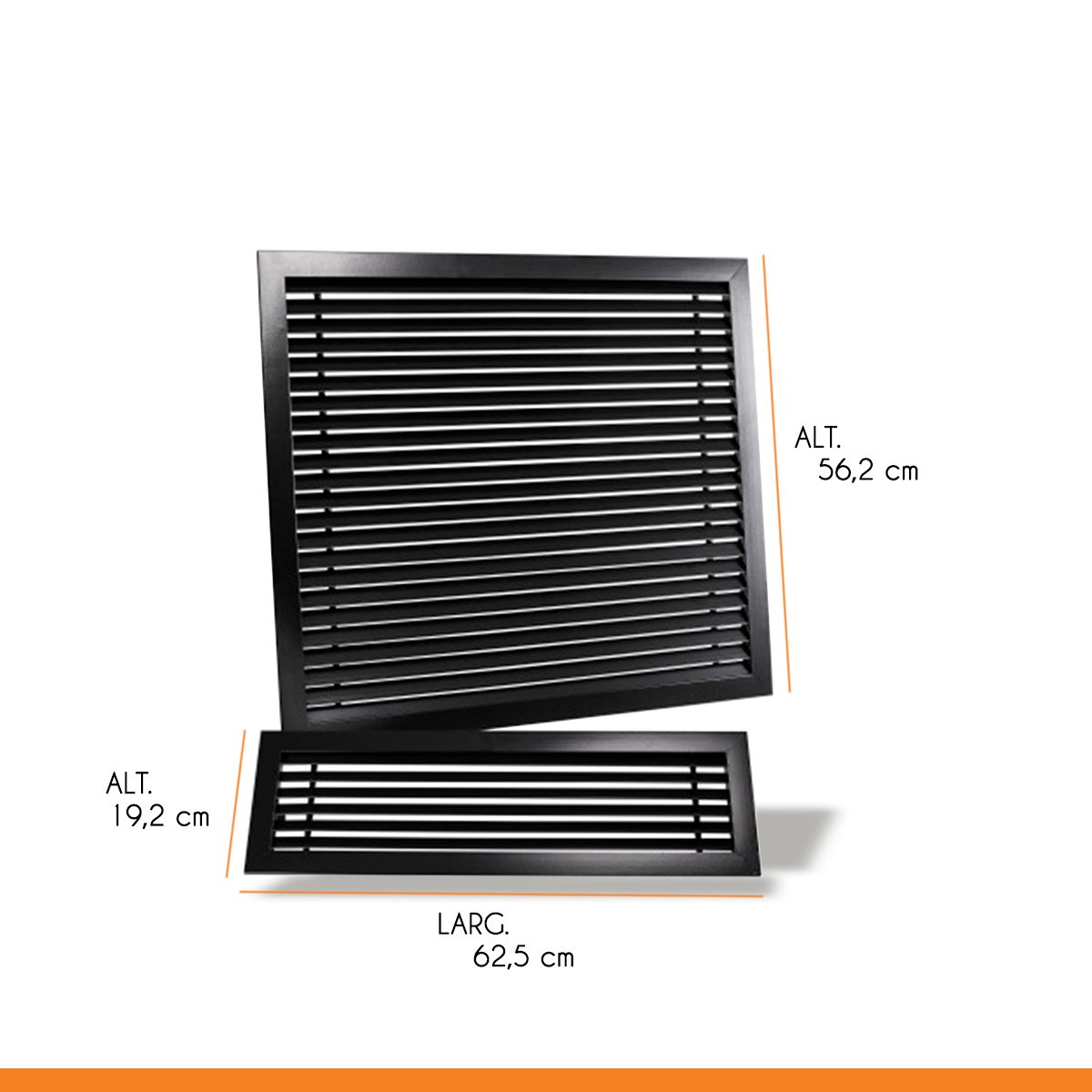 Kit 2 Grades de Ventilação para Forno de Embutir Quadrado Retangular ...