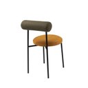 Ver imagem 2 de Cadeira para Sala de Jantar Escritório Redonda Estofada Base em Aço Roll