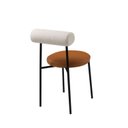 Ver imagem 2 de Cadeira para Sala de Jantar Escritório Redonda Estofada Base em Aço Roll