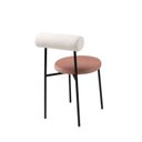 Ver imagem 2 de Cadeira para Sala de Jantar Escritório Redonda Estofada Base em Aço Roll