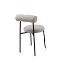 Ver imagem 2 de Cadeira para Sala de Jantar Escritório Redonda Estofada Base em Aço Roll