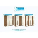 Ver imagem 7 de Guarda Roupa +cômoda 2 Peças Qc350 Jatoba/areia - Santos Andirá