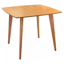 Ver imagem 1 de Mesa de Jantar Quadricurva 80x80cm 2 a 4 Lugares em Madeira - Dina - Freijó
