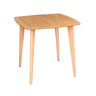 Mesa de Jantar Quadricurva 80x80cm 2 a 4 Lugares em Madeira - Dina - Freijó - 1