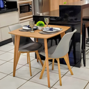 Ver imagem 6 de Mesa de Jantar Quadricurva 80x80cm 2 a 4 Lugares em Madeira - Dina - Freijó