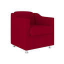 Ver imagem 4 de Kit 8 Poltronas Decorativa Reforçada Recepção Clinica Salão Suede:vermelho