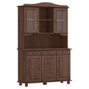Ver imagem 1 de Cristaleira Rubi 5 Portas 8925wn Café Finestra