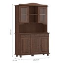 Ver imagem 2 de Cristaleira Rubi 5 Portas 8925wn Café Finestra