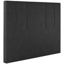 Ver imagem 1 de Cabeceira Casal 138 cm Madrid Veludo Preto Soon