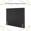 Ver imagem 5 de Cabeceira Casal 138 cm Madrid Veludo Preto Soon
