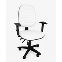 Ver imagem 1 de Cadeira Escritório Ergonômica Executiva Work Comfort NR17 Giratória Corino Costura com Rodízios