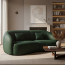 Ver imagem 2 de Sofá Sala Nuvem 170 Cm Conforto Premium Decorativo Orgânico:courino Sintético Verde