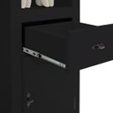 Ver imagem 4 de Estante para Sala 2 Prateleiras 1 Gaveta 1 Porta Pés Luiz Xv 60104 Linz Móveis - Preto/imbuia Glazer