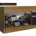 Ver imagem 3 de Balcão Pia Glamy 150Cm 2 Porta Gaveta sem Tampo Rustic Preto