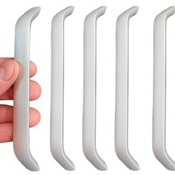 5 Puxadores Ergonômico Alumínio Resistente Pega Mão 16cm - 5