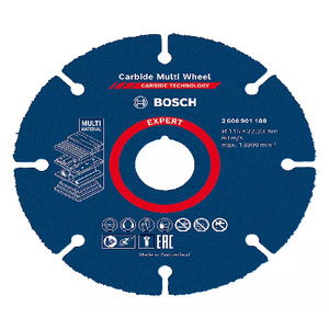 Disco de Corte Bosch Carbide Multiwheel 4.1/2pol 115mm 2608901188000