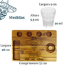 Tábua Kit Shot Tequila Copo Doses - 5