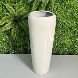 Vaso Decorativo Fibra de Vidro Florida M 80cm Off White - 2