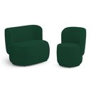 Ver imagem 1 de Poltrona e Namoradeira Orgânica Molly Bouclê Verde - Desk Design