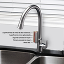 Ver mais imagens de Torneira Gourmet Monocomando Misturador Quente/frio Fc-111