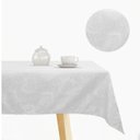 Ver imagem 1 de Toalha de Mesa 6 Lugares Jacquard 200x135 Admirare - Branca