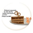 Ver imagem 3 de Mesa de Canto Redondo MDF Madeira Maciça 50cm Off White Decoraper