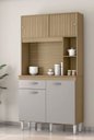 Ver imagem 1 de Kit Duda 2pts Correr 1gav 0,90 Damasco Ripado/ Off White