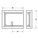 Ver imagem 2 de Fechadura de Sobrepor Tipo Caixão Interna 80mm Preta 3f