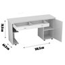 Mesa para Computador Notável Office Freijó com Rodízios e Gaveta - 4