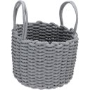 Ver imagem 1 de Cesta Organizadora Decorativa Home&co Tecido 22x28x28cm Cinza