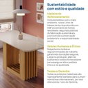 Ver imagem 6 de Mesa de Jantar Retangular 160x80cm MDF/Vidro Jambu CabeCasa MadeiraOriginals Off White/Cinamomo