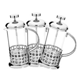 Cafeteira Francesa de 350 Ml Inox e Vidro para Café Perfeito - 3