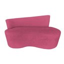 Ver imagem 4 de Namoradeira Sofá 2 Lugares Yara Orgânica Veludo Rosa