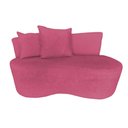 Ver imagem 3 de Namoradeira Sofá 2 Lugares Yara Orgânica Veludo Rosa