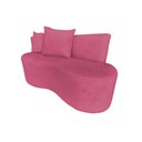 Ver imagem 2 de Namoradeira Sofá 2 Lugares Yara Orgânica Veludo Rosa