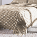 Ver imagem 1 de Kit 3 Pçs Cobre Leito Casal Queen Heitor Hipercal 400 Fios Bordado: Avelã