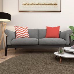 Capas de Almofadas Kit 2 Peças Estampadas Decorativas 40x40 Sofá Sala Cama Poltrona Chevron Laranja - 2