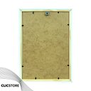 Ver imagem 3 de Kit 05 Molduras A4 21x30cm com Vidro e Fundo para Quadros Diplomas Retratos Cor:branco