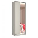 Ver imagem 1 de Guarda Roupa Closet Compact 2 Portas Com 1 Espelho Nova Mobile Branco
