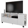 Bancada Rack Para TV até 55 Polegadas Opala Branco Caemmun - 2