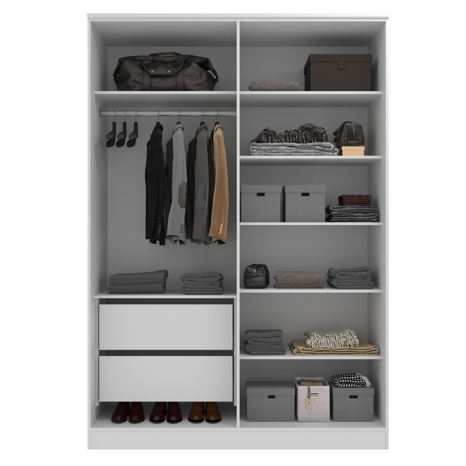 Guarda Roupa 4 Portas 2 Gavetas Logan - 2