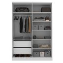 Ver imagem 2 de Guarda Roupa 4 Portas 2 Gavetas Logan