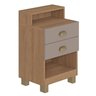 Mesa de Cabeceira 39cm X 63cm 2 Gavetas - 2