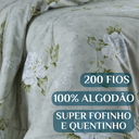 Ver imagem 3 de Cobredom Cobertor Grosso Flower Queen Size 100% Algodão Super Fofinha Papillons:verde