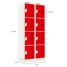 Armário de Aço 8 Portas - Nk 2334 Compatível com Capacete - 4
